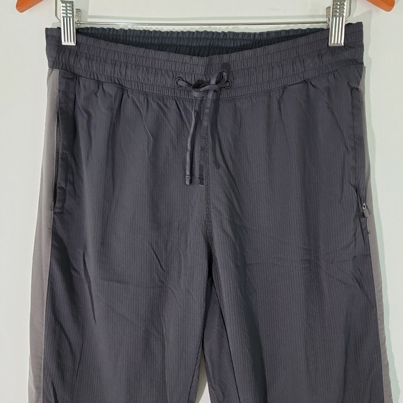 Fabletics Women Black Nylon Blend Sweatpants Sz S Pocket Elastic Waist Drawstrin - Picture 3 of 12